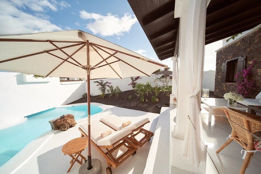 Terrasse, Villa Mykonos, Ferienhaus auf Fuerteventura mieten