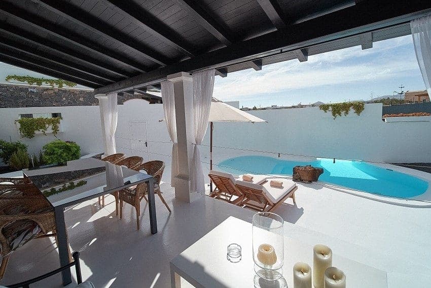 Terrasse, Villa Mykonos, Ferienhaus Lajares