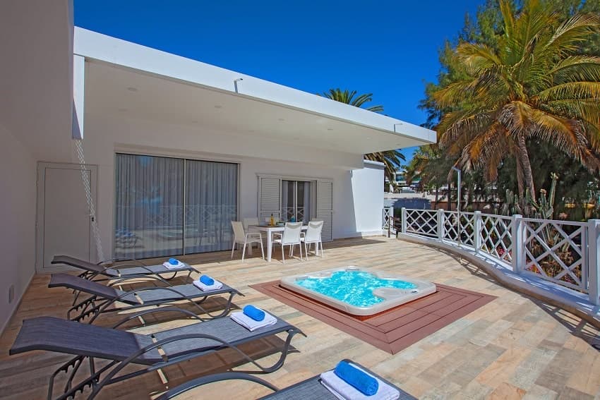 Terrasse, Villa Playa Chica, Ferienhaus am Meer Lanzarote