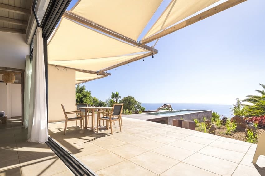 Terrasse, Villa SkyView, Villa La Punta mit Pool, La Palma