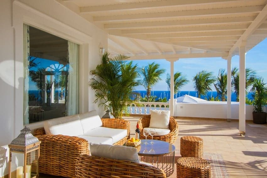 Terraza, Villa Sueños del Mar, Villa en Puerto Calero