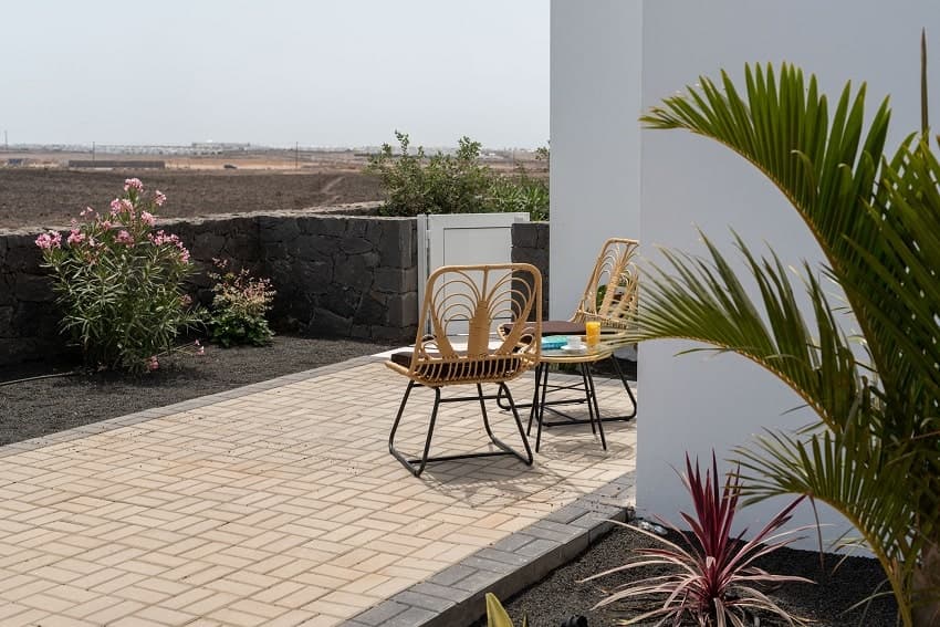 Terrasse, Villa Sunrise B, Luxus Ferienhaus Lanzarote