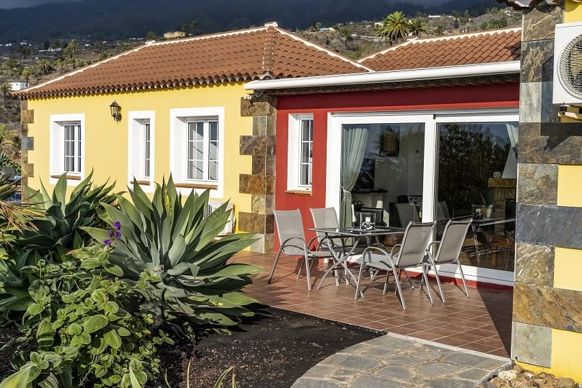 Terraza, Villa Tojayma, Casa Rural con Piscina Privada Tijarafe