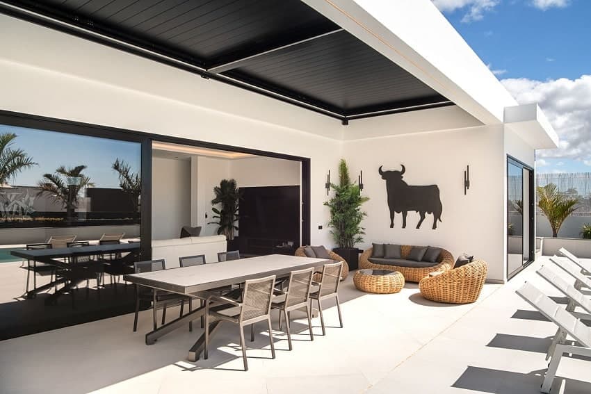 Terrasse, Villa Toro, Villa Lanzarote