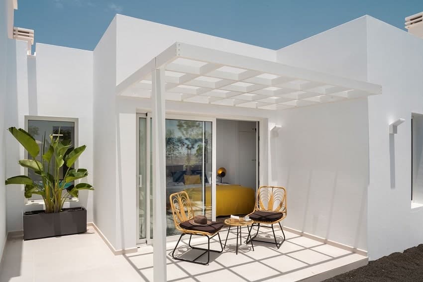 Pergola, Villa Sunrise A, Villa de Lujo con Piscina Lanzarote