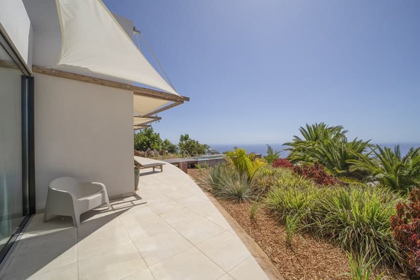Terrasse vor Schlafzimmer 2, Villa SkyView, Villa La Punta mit Pool, La Palma
