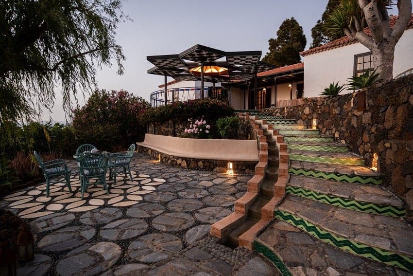 Escalera, Alpalma Casa y Jardín, Casa Rural con Piscina Puntagorda