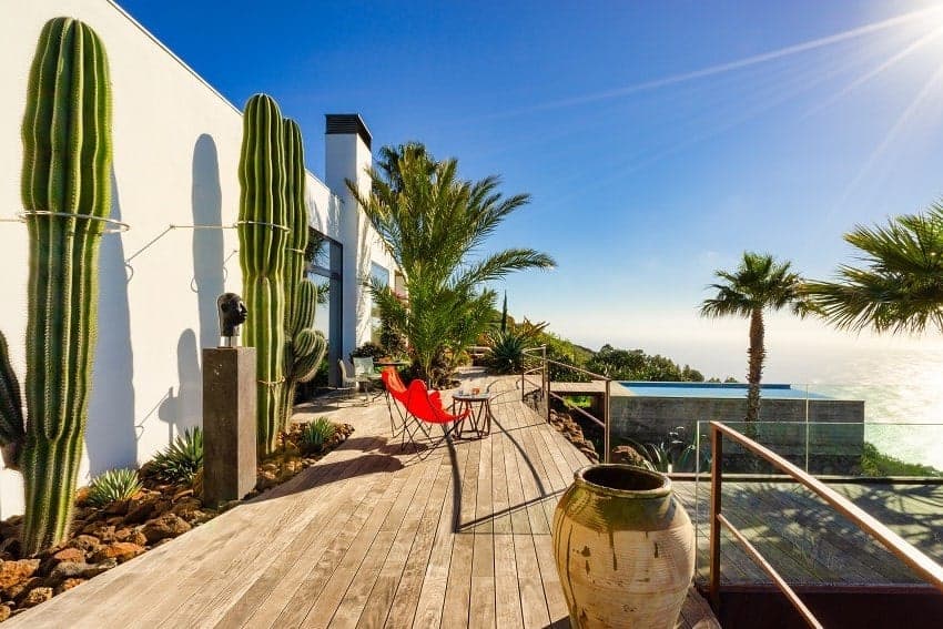 Terraza, Villa El Cielo, Villa con Piscina Privada Puntagorda