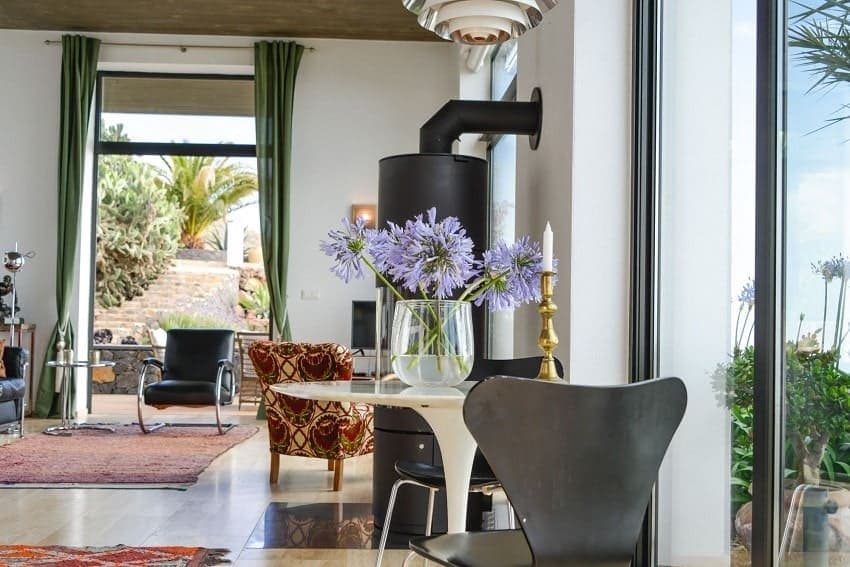 Sala de Estar, Villa El Cielo, Villa con Piscina Privada Puntagorda