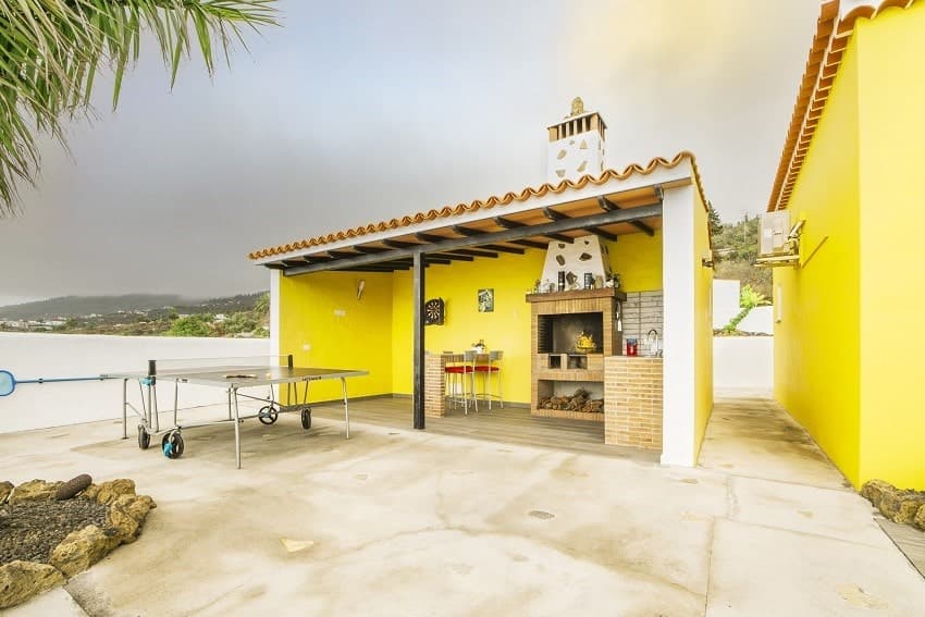 Villa El Diamante, Grillbereich, La Palma Urlaub Ferienhaus