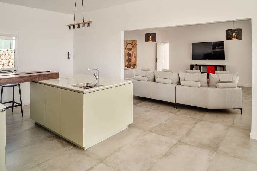 Cocina con Salón, Villa Lero, Casa Rural Lanzarote