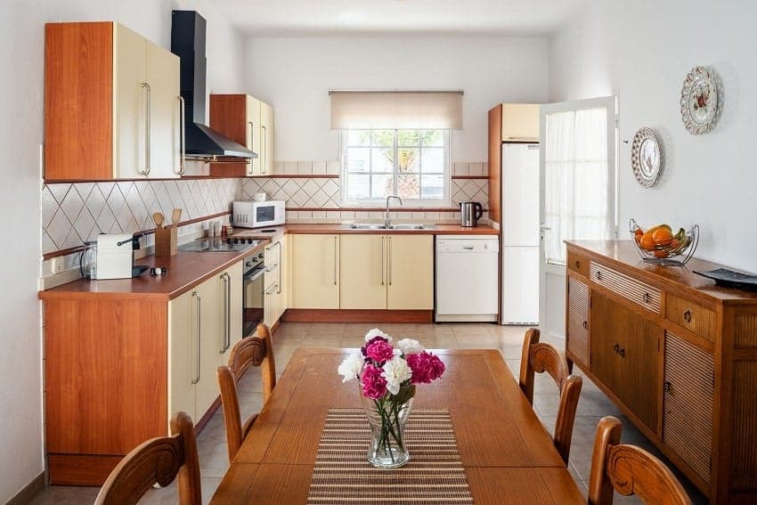 Villa Manuela, Cocina, Casa Rural con Piscina Lanzarote