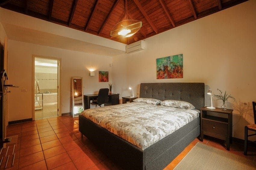 Villa Panorámica, Dormitorio Principal, Villa con Piscina La Palma