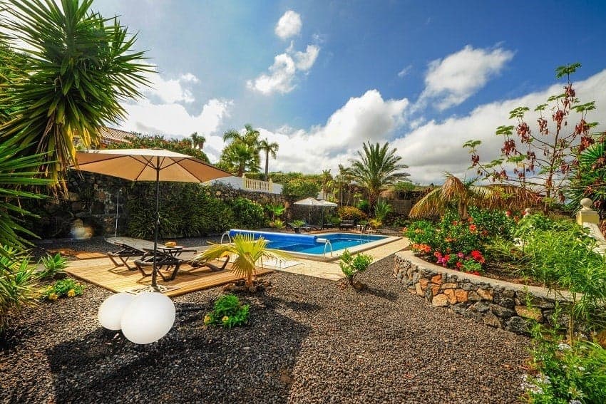 Villa Panorámica, Zona de la Piscina, Villa con Piscina La Palma