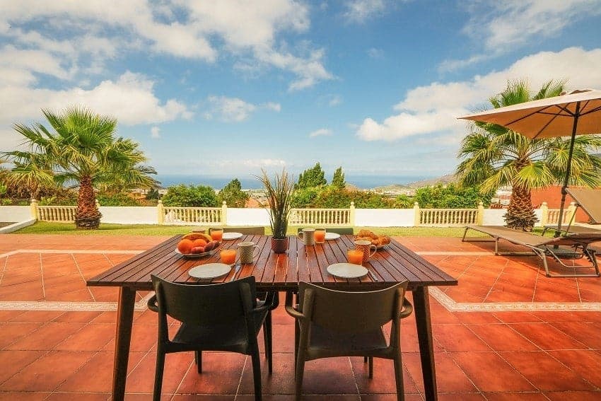 Villa Panorámica, Terraza, Villa con Piscina La Palma