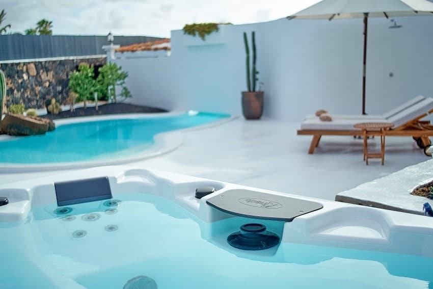 Jacuzzi, Villa Santorini, Holiday Villa Lajares, Fuerteventura