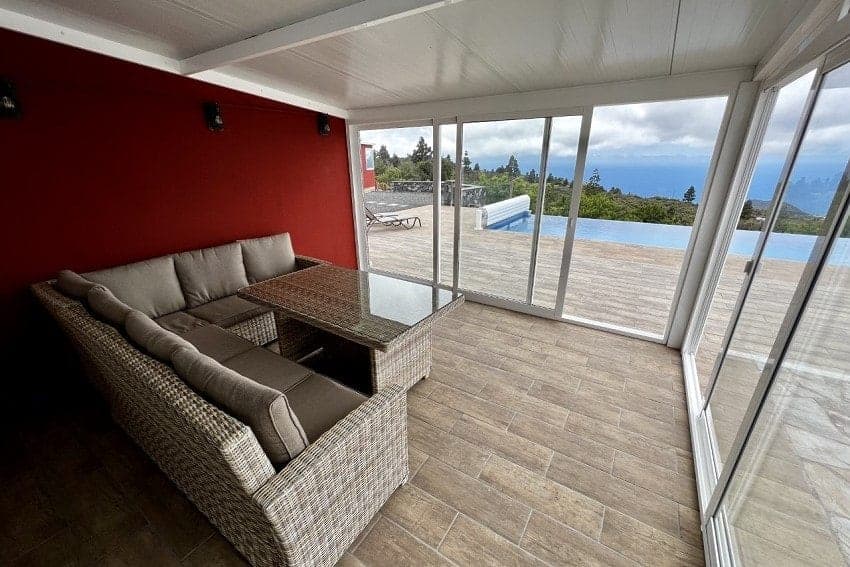 Wintergarten, Casa Puesta del Sol, Ferienhaus El Paso La Palma