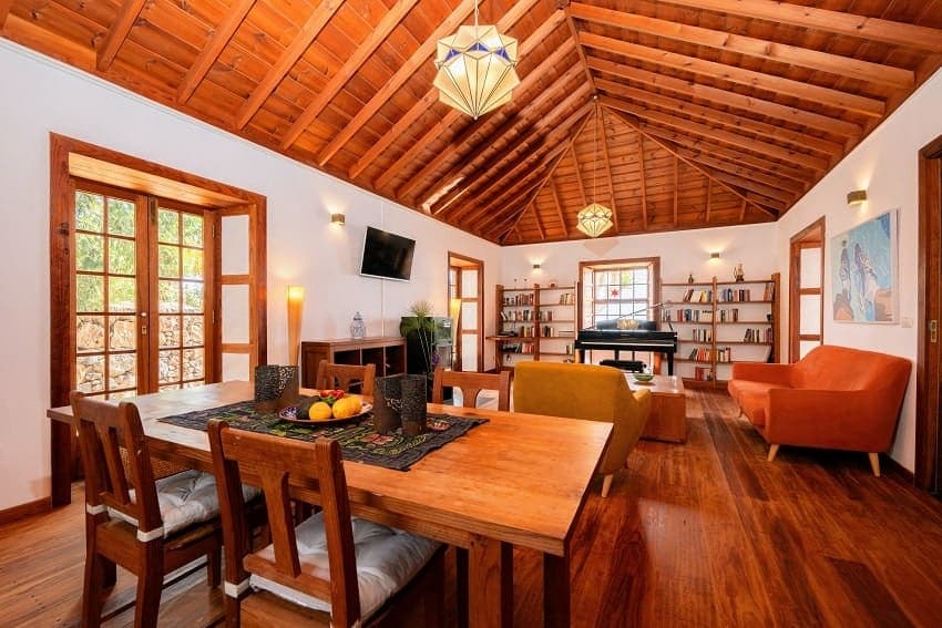 Sala de Estar, Alpalma Casa y Jardín, Casa Rural con Piscina Puntagorda