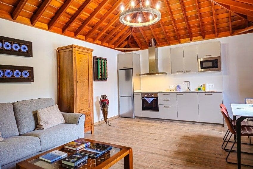 Wohnbereich, Casa David, La Palma Häuser