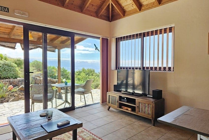 Wohnbereich, Casa Estrella Fugaz, Tijarafe Ferienhaus