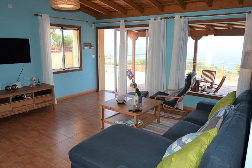 Wohnbereich, Casa Florita, Günstiges Ferienhaus La Palma mit Pool