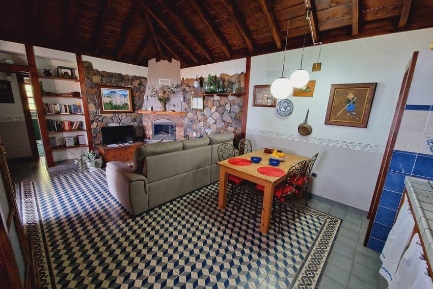 Salón, Casa Huli, Alquiler Casa Rural en La Palma