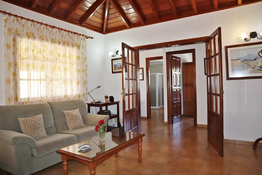 Wohnbereich, Casa Mar, Ferienhaus Tijarafe mit Pool