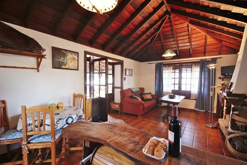 Wohnbereich, Finca Cuatro Pinos, Finca Urlaub La Palma