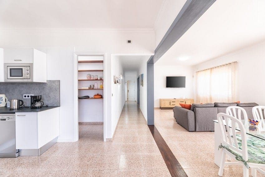 Wohnbereich, Küche, Casa Dianayer, Ferienhaus La Palma Los Llanos