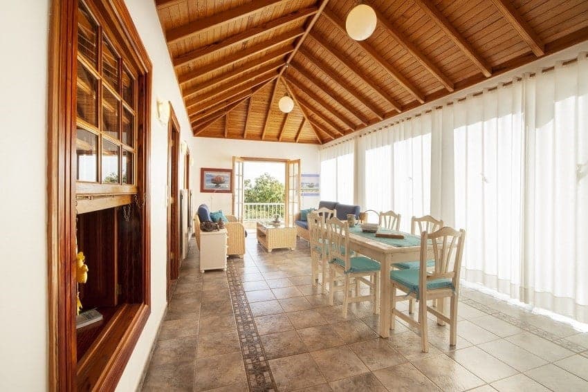 Living Area, Country House Tijarafe, Family Villa La Palma
