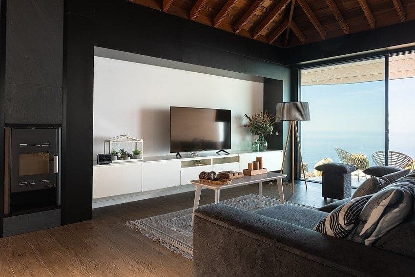 Salón, Villa Majarona, Villa en La Palma con Piscina Privada
