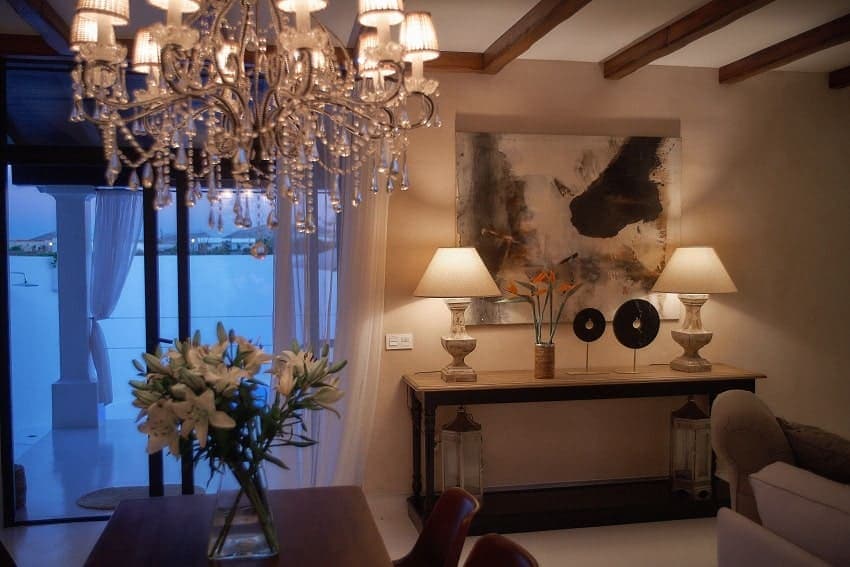 Wohnbereich, Villa Mykonos, Ferienhaus Lajares