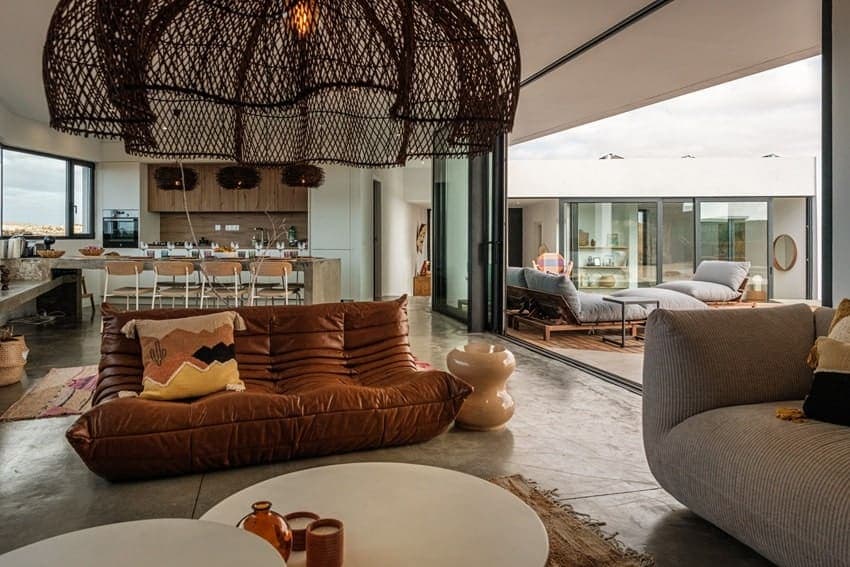 Salón, Villa Simone, Villa Lajares, Fuerteventura