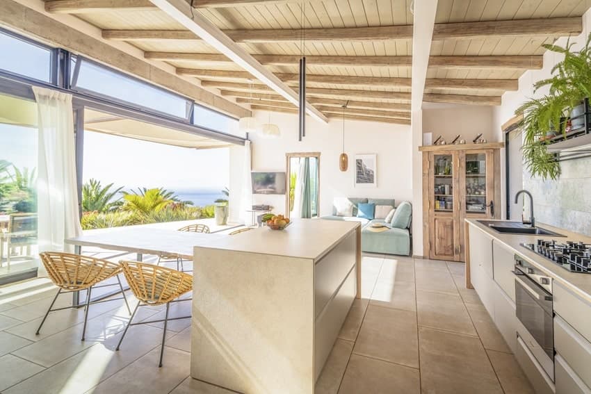 Wohnbereich, Villa SkyView, Villa La Punta mit Pool, La Palma