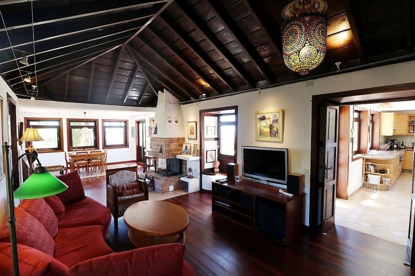 Wohnzimmer, Villa Escondida, Ferienhaus Breña Baja