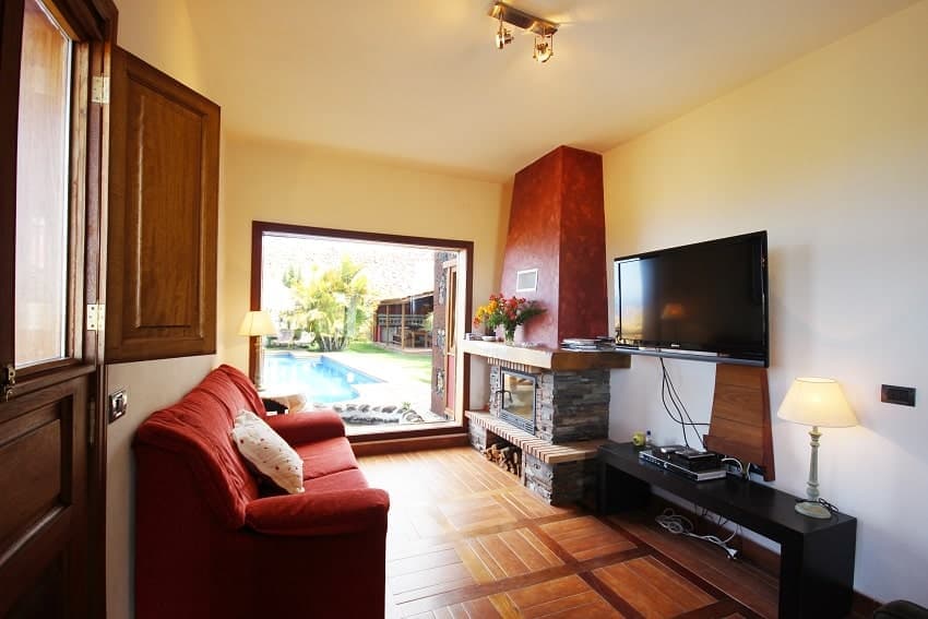 Wohnzimmer, Villa Nerea, La Palma Haus mieten
