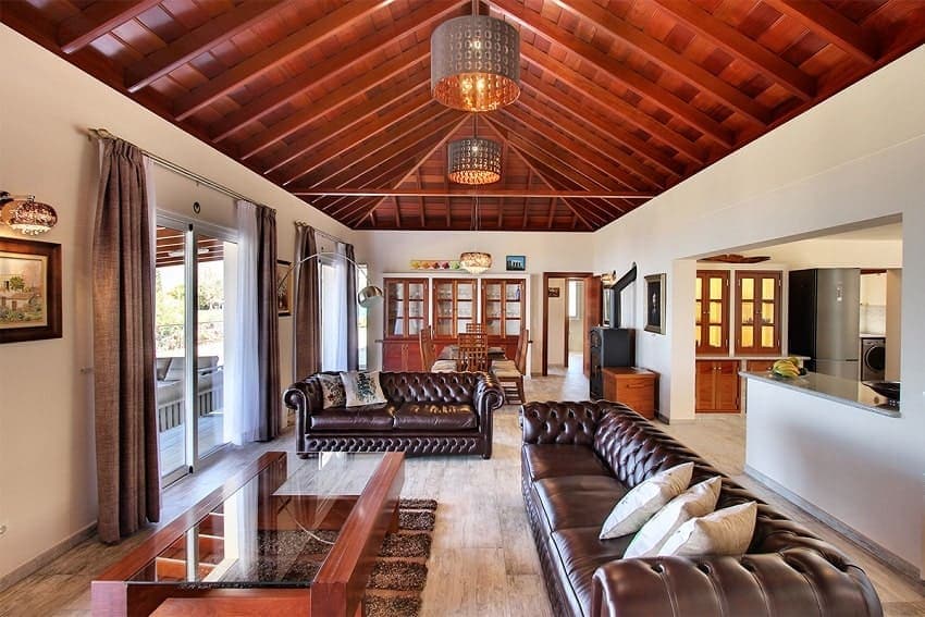 Wohnzimmer, Villa Royal, La Palma Finca mit Pool