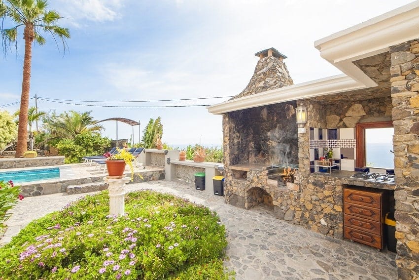 Außenküche, Casa La Costa, Ferienhaus Tazacorte