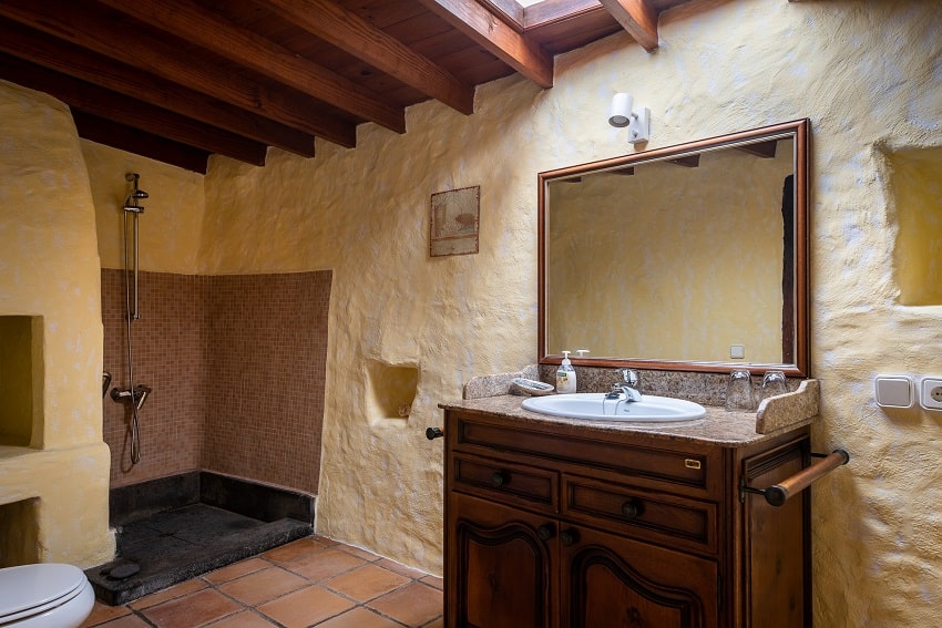 Bathroom, Casa El Barranco, Holiday Cottage Lanzarote