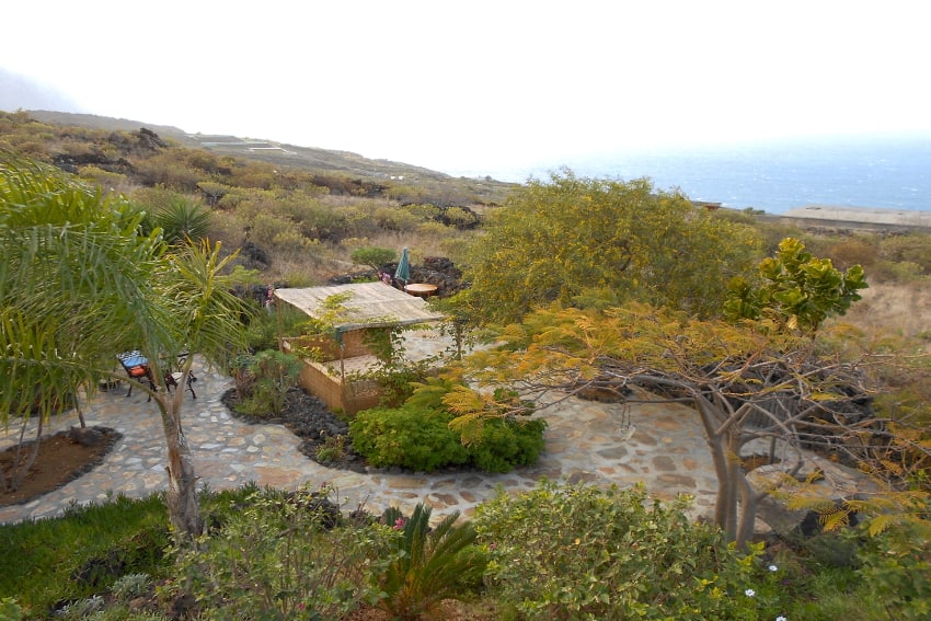 Spain - Canary Islands - El Hierro - Frontera - Casa Estrella - Garden with sea views