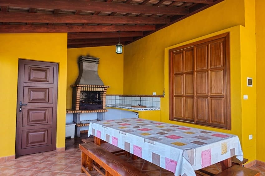 Zona de Barbacoa, Casa La Planta, Casa de Alquiler en La Palma