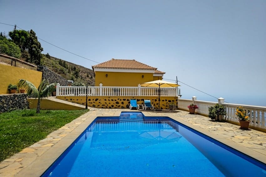 Zona de la Piscina, Casa La Planta, Casa de Alquiler en Tijarafe