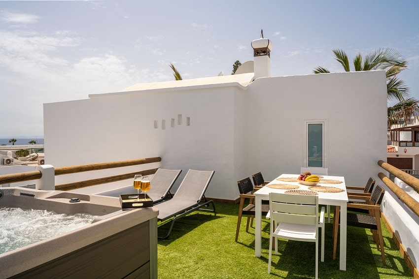 Dachterrasse, Villa Coco, Luxus Villa Lanzarote
