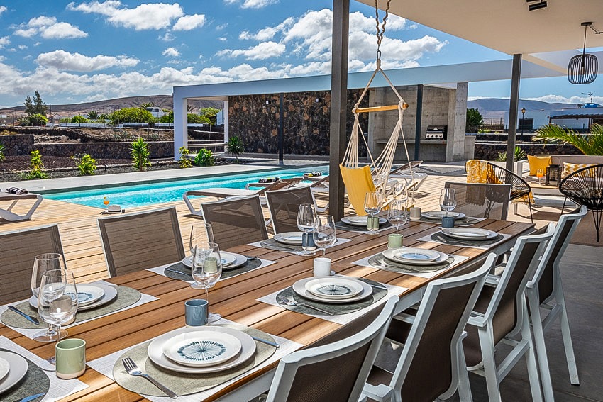 Mesa de Comedor, Villa Ventura, Villa de Lujo Fuerteventura