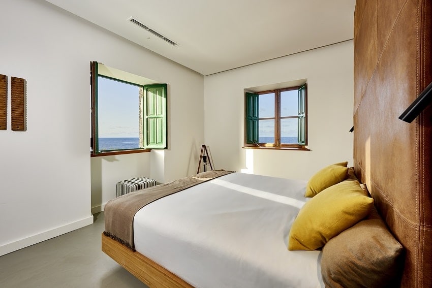 Farero Suite, Schlafzimmer, Faro Cumplida, Leuchtturmhotel La Palma