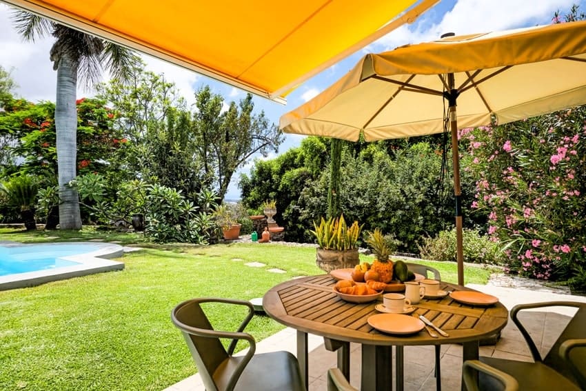 Mesa Exterior, Gran Villa Palmera, Villa con Piscina Los Llanos