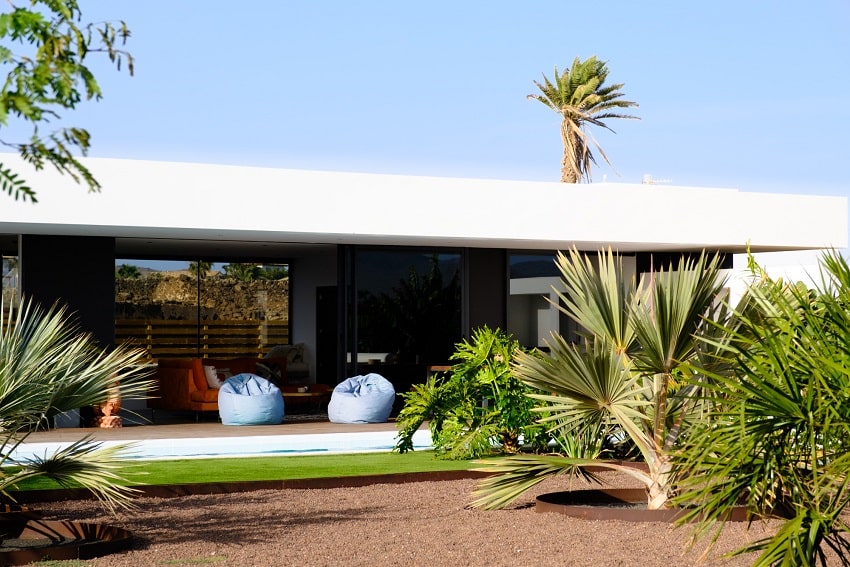 Garten, Casa L, Ferienhaus Fuerteventura, Lajares
