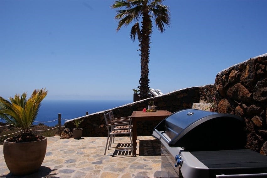 Grill, Villa Pura Vida, Luxus Ferienhaus La Palma