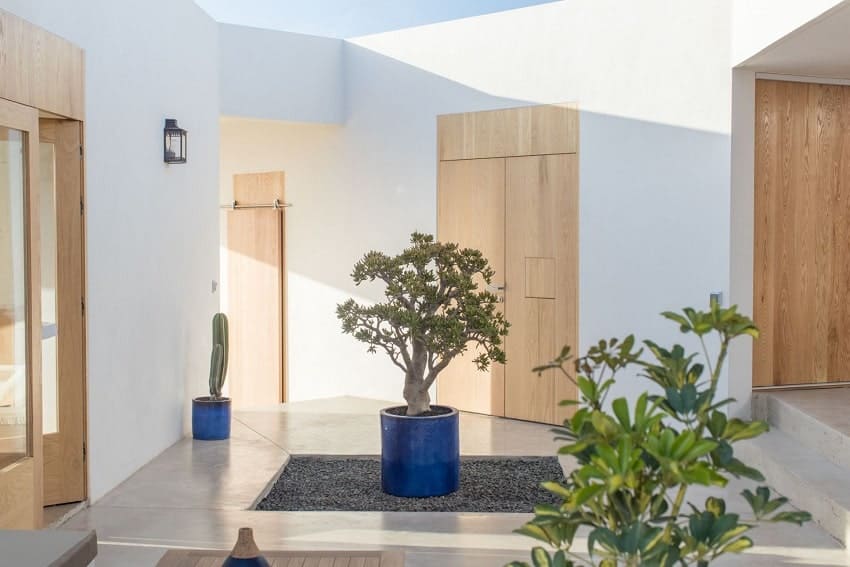 Innenhof, Villa Triangolo, Fuerteventura