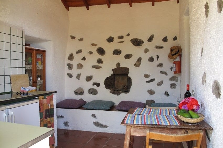 Küche, Casa El Tabaibal, Ferienhaus La Gomera